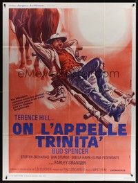 5h670 THEY CALL ME TRINITY French 1p '70 great different Renato Casaro art of Terence Hill!