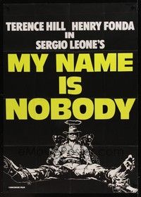 5h372 MY NAME IS NOBODY French 33x46 '74 Sergio Leone's Il Mio nome e Nessuno, art of Terence Hill