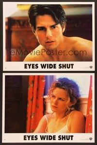 5h384 EYES WIDE SHUT 8 French LCs '99 Stanley Kubrick, Tom Cruise & sexy Nicole Kidman!