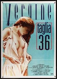 5h073 36 FILLETTE Italian 1p '89 Catherine Breillat, art of sexy Delphine Zentout undressing!