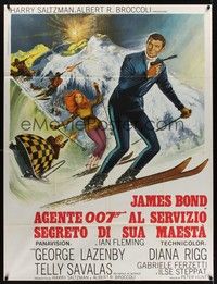 5h180 ON HER MAJESTY'S SECRET SERVICE Italian 1p '70 George Lazenby's only appearance as James Bond