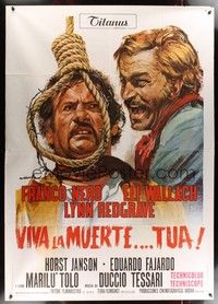 5h248 DON'T TURN THE OTHER CHEEK Italian 2p '71 Franco Nero about to hang Eli Wallach by Ciriello!