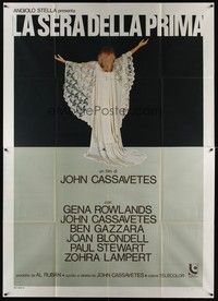 5h294 OPENING NIGHT Italian 2p '78 directed by John Cassavetes, full-length Gena Rowlands!