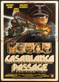 5h300 PASSAGE Italian 2p '79 cool different action art, Anthony Quinn, Malcolm McDowell!