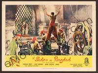 5h068 THIEF OF BAGDAD Italian LC '40 June Duprez & John Justin about to be executed!