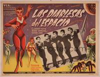 5j036 CAT-WOMEN OF THE MOON Mexican LC R60s campy cult classic, great image of cat-women!