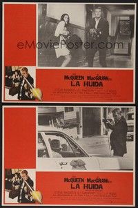 5j050 GETAWAY 7 Mexican LCs R79 images of Steve McQueen & Ali McGraw, Sam Peckinpah