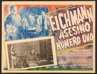 5j083 OPERATION EICHMANN Mexican LC '61 the man hunt of the century for the Nazi butcher!