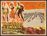 5j089 PRIDE & THE PASSION Mexican LC '57 different art of Cary Grant ,Frank Sinatra & Sophia Loren
