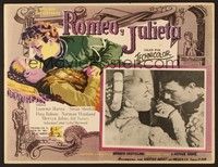 5j098 ROMEO & JULIET Mexican LC '55 close up of Laurence Harvey romancing Susan Shentall!
