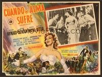 5j120 WITH A SONG IN MY HEART Mexican LC '52 border art of Susan Hayward as singer Jane Froman!