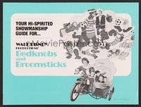 5j194 BEDKNOBS & BROOMSTICKS pressbook R79 Walt Disney, Angela Lansbury, great cartoon art!