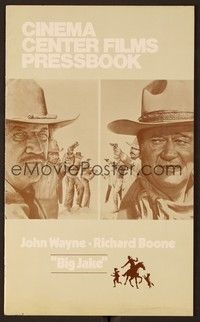 5j202 BIG JAKE pressbook '71 Richard Boone wanted gold but John Wayne gave him lead instead!