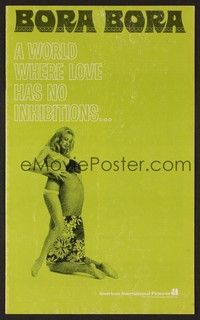 5j225 BORA BORA pressbook '70 Haydee Politoff, where love has no inhibitions!
