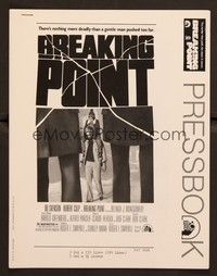 5j229 BREAKING POINT pressbook '76 there's nothing more deadly than a gentle man pushed too far!