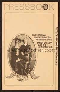 5j246 BUTCH CASSIDY & THE SUNDANCE KID pressbook '69 Paul Newman, Robert Redford, Katharine Ross!