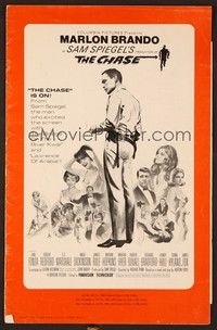 5j263 CHASE pressbook '66 Marlon Brando, Jane Fonda, Robert Redford, directed by Arthur Penn