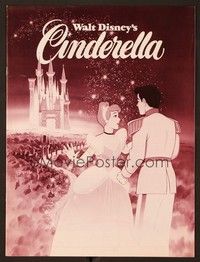 5j274 CINDERELLA pressbook R81 Walt Disney classic romantic musical fantasy cartoon!