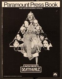 5j320 DEATH ON THE NILE pressbook '78 Peter Ustinov, Agatha Christie, great Richard Amsel art!
