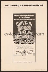 5j347 DRIVE-IN pressbook '76 Texas movie theater teen comedy, Glenn Morshower, Lisa Lemole!