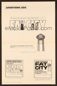 5j378 FAT CITY pressbook '72 Stacy Keach, Jeff Bridges, Susan Tyrrell, John Huston, boxing!