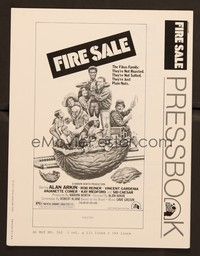 5j390 FIRE SALE pressbook '77 Alan Arkin, Rob Reiner, they're just plain nuts, wacky Elder art!
