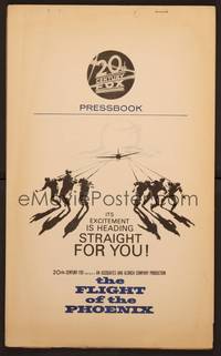 5j397 FLIGHT OF THE PHOENIX pressbook '66 directed by Robert Aldrich, James Stewart!