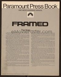 5j409 FRAMED pressbook '75 Joe Don Baker was taken by everyone for everything he had!
