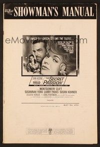 5j417 FREUD pressbook '63 John Huston directed, Montgomery Clift, York, The Secret Passion!