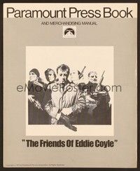 5j418 FRIENDS OF EDDIE COYLE pressbook '73 Robert Mitchum lives in a violent, dangerous world!