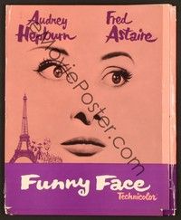 5j425 FUNNY FACE pressbook R65 Audrey Hepburn + Fred Astaire singing and dancing!