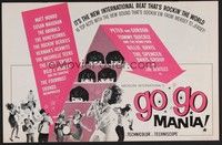 5j448 GO GO MANIA pressbook '65 Pop Gear, The Beatles, rock & roll, the new international beat!