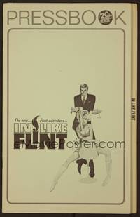 5j533 IN LIKE FLINT pressbook '67 secret agent James Coburn & sexy Jean Hale!