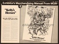 5j557 KELLY'S HEROES pressbook '70 Clint Eastwood, Telly Savalas, Jack Davis artwork!