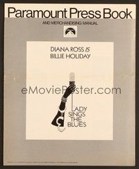 5j573 LADY SINGS THE BLUES pressbook '72 Diana Ross as Billie Holiday!
