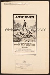 5j583 LAWMAN pressbook '71 Burt Lancaster, Robert Ryan, Lee J. Cobb, directed by Michael Winner!