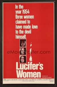 5j611 LUCIFER'S WOMEN pressbook '78 three women claimed to have made love w/ the devil!