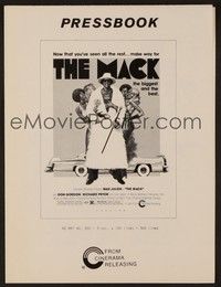 5j615 MACK pressbook '73 AIP, classic artwork image of Max Julien & his ladies!