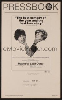 5j616 MADE FOR EACH OTHER pressbook '71 Renee Taylor & Bologna take on marriage!