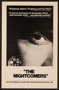 5j694 NIGHTCOMERS pressbook '71 creepy Marlon Brando, Michael Winner English horror!