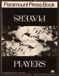 5j749 PLAYERS pressbook '79 Ali MacGraw, Dean-Paul Martin, tennis, cool poster design!