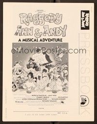 5j771 RAGGEDY ANN & ANDY pressbook '77 A Musical Adventure, cartoon artwork by Jarg!
