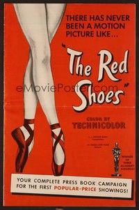 5j780 RED SHOES pressbook 1950 Michael Powell & Emeric Pressburger, ballerina Moira Shearer!