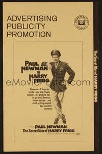 5j819 SECRET WAR OF HARRY FRIGG pressbook '68 Paul Newman in the title role, by Jack Smight!