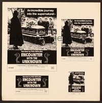 5j364 ENCOUNTER WITH THE UNKNOWN pressbook supplement '73 incredible journey into the supernatural