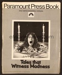 5j895 TALES THAT WITNESS MADNESS pressbook '73 wacky screaming head on food platter horror image!