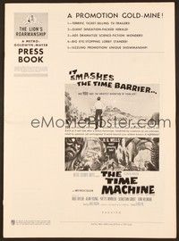 5j919 TIME MACHINE pressbook '60 H.G. Wells, George Pal, great sci-fi images & art!