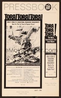 5j925 TORA TORA TORA pressbook '70 the re-creation of the incredible attack on Pearl Harbor!