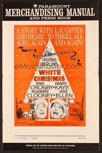 5j969 WHITE CHRISTMAS pressbook R61 Bing Crosby, Danny Kaye, Clooney, Vera-Ellen, musical classic!
