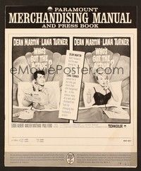 5j977 WHO'S GOT THE ACTION pressbook '62 Daniel Mann directed, Dean Martin & Lana Turner!